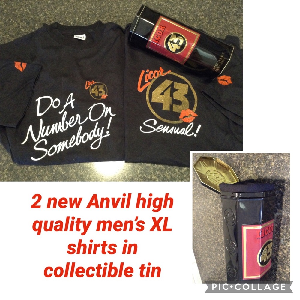 2 Men’s XL high quality Tees with Tin